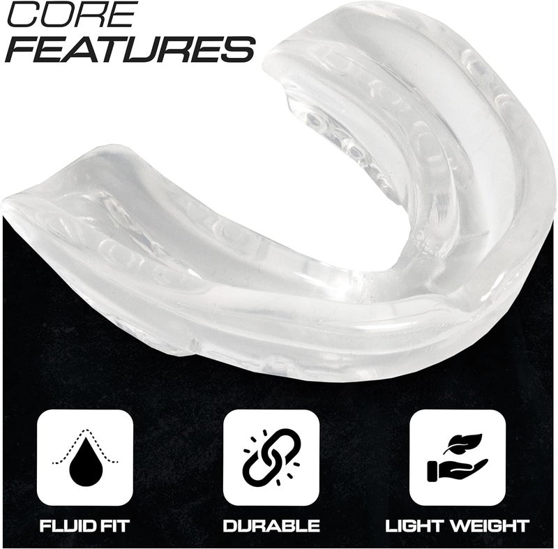 BFS IMPEX Mouth Guard Sports for Adults Best for Teeth,MMA Mouth Guard with Case for Boxing,Karate,Rugby,Football MouthGuard (Crystal) - Image 3